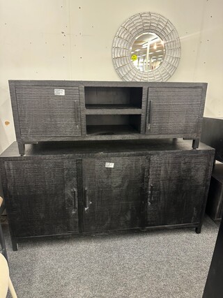 Dressoir, Mango, zwart